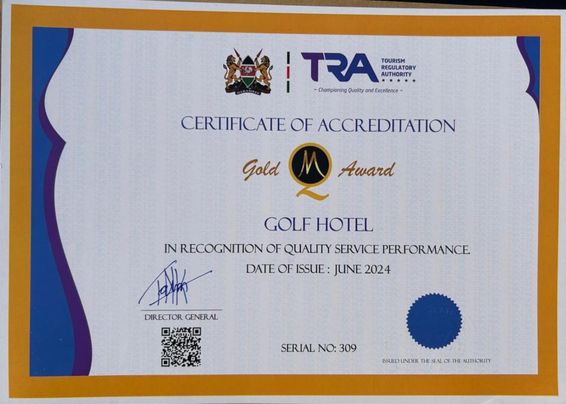 Golf Hotel Kakamega Eksteriør bilde
